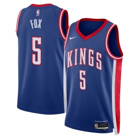 Dres Sacramento Kings Deaaron Fox Nike 2024-25 City Edition Plava Swingman